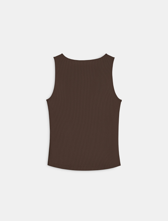 топ в рубчик приталенного силуэта - цена, описание и отзывы - фото №2