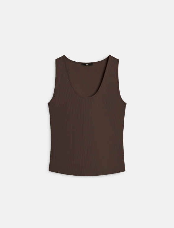 топ в рубчик приталенного силуэта - цена, описание и отзывы - фото №1