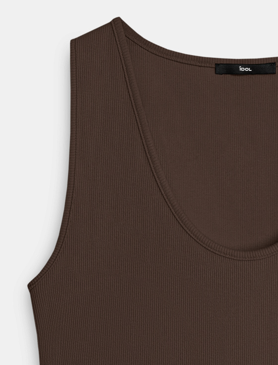 топ в рубчик приталенного силуэта - цена, описание и отзывы - фото №3