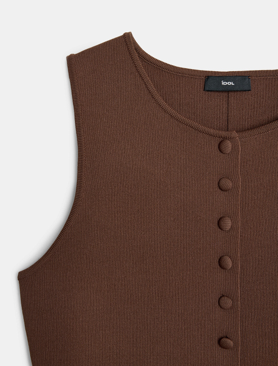 жилет приталенного силуэта из вискозы - цена, описание и отзывы - фото №3