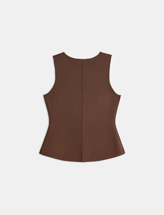 жилет приталенного силуэта из вискозы - цена, описание и отзывы - фото №2