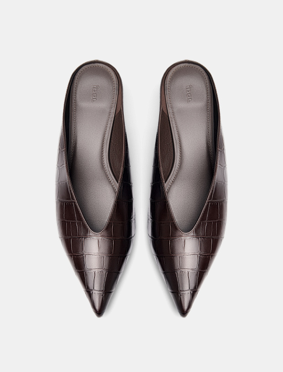 мюли из натуральной кожи с тиснением - цена, описание и отзывы - фото №2