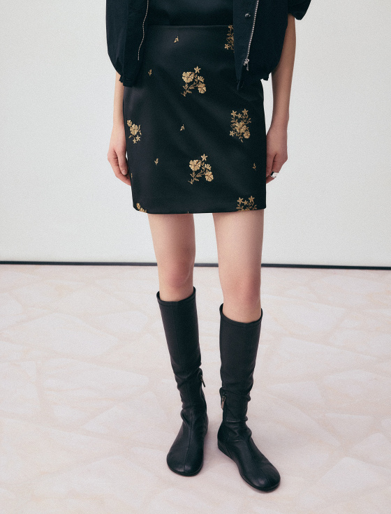 юбка мини с цветочной вышивкой - цена, описание и отзывы - фото №3