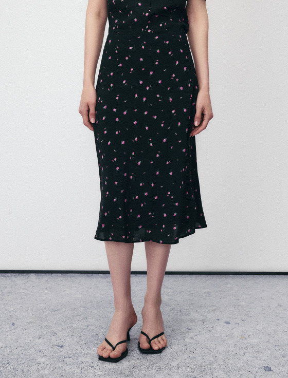 юбка миди с цветочным принтом - цена, описание и отзывы - фото №5