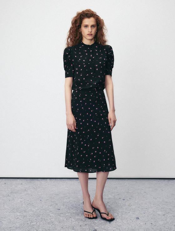 юбка миди с цветочным принтом - цена, описание и отзывы - фото №3