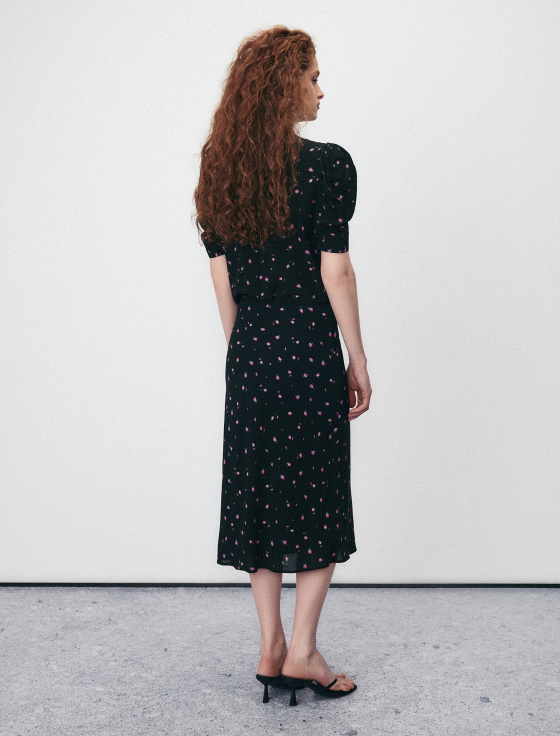 юбка миди с цветочным принтом - цена, описание и отзывы - фото №4