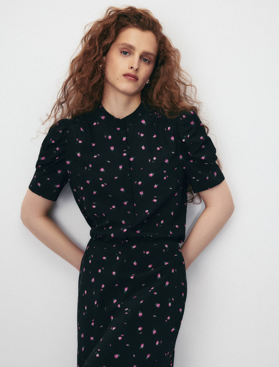 блуза с цветочным принтом - цена, описание и отзывы - фото №2