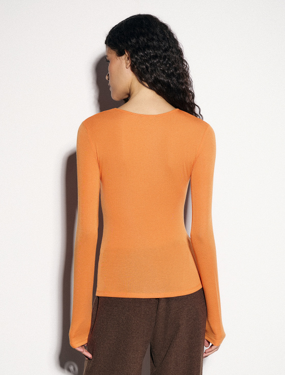 лонгслив из тенсела и шерсти - цена, описание и отзывы - фото №5