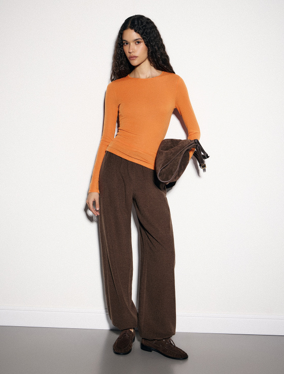 лонгслив из тенсела и шерсти - цена, описание и отзывы - фото №4