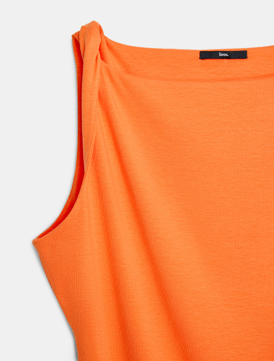 топ из лиоцелла с перекрученными бретелями - цена, описание и отзывы - фото №3