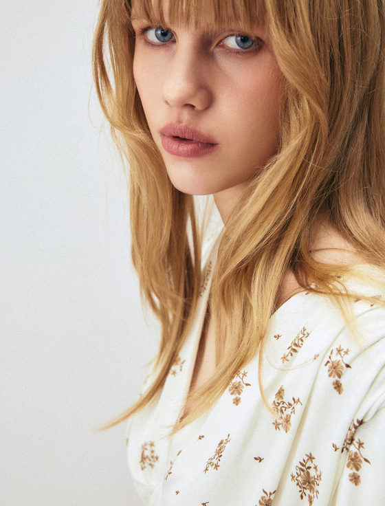 платье миди из вискозы с цветочным принтом - цена, описание и отзывы - фото №6