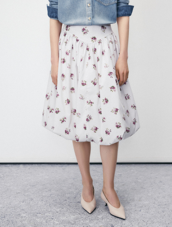 юбка миди с цветочным принтом - цена, описание и отзывы - фото №4