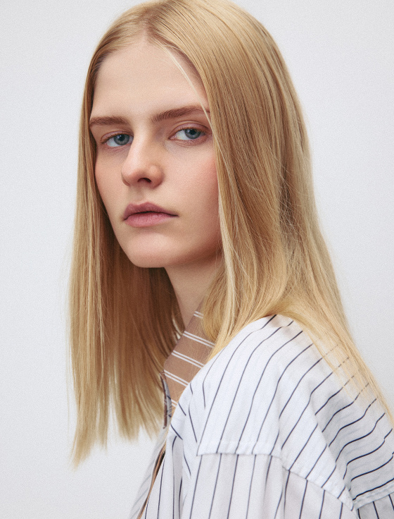 рубашка из 100% хлопка в полоску - цена, описание и отзывы - фото №7