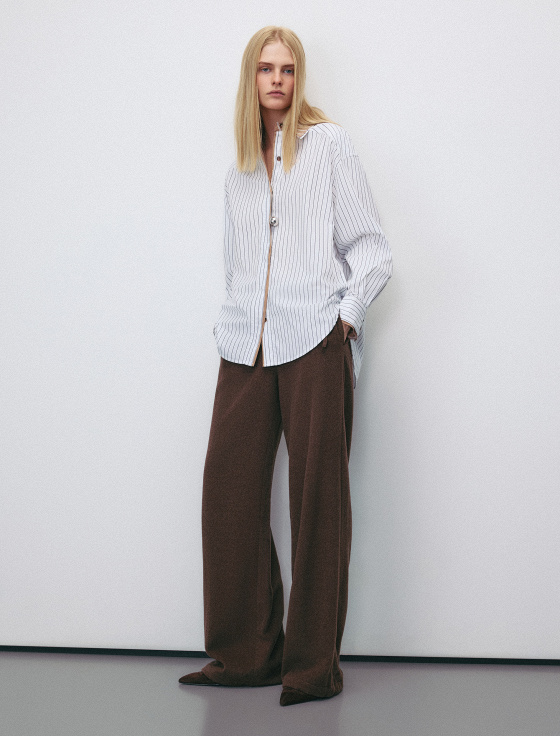 рубашка из 100% хлопка в полоску - цена, описание и отзывы - фото №5