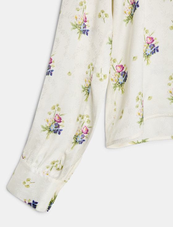 блуза из 100% вискозы с цветочным принтом - цена, описание и отзывы - фото №4