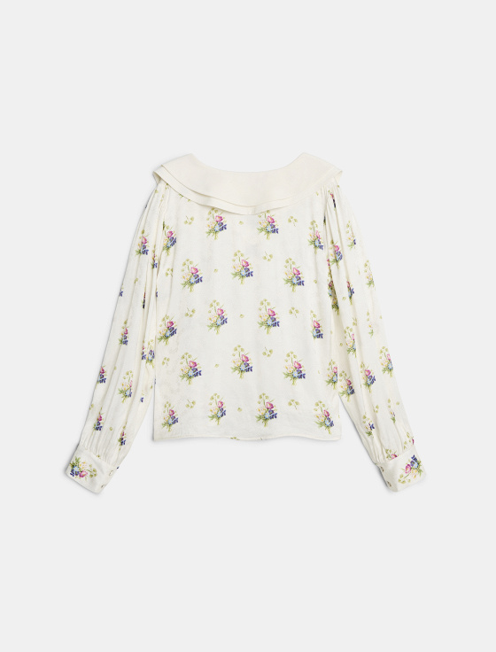 блуза из 100% вискозы с цветочным принтом - цена, описание и отзывы - фото №2