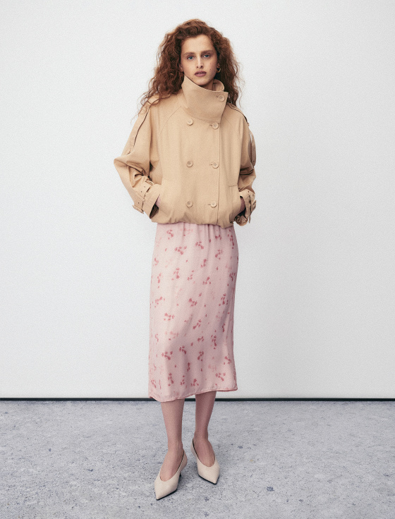 юбка миди из вискозы с цветочным принтом - цена, описание и отзывы - фото №3