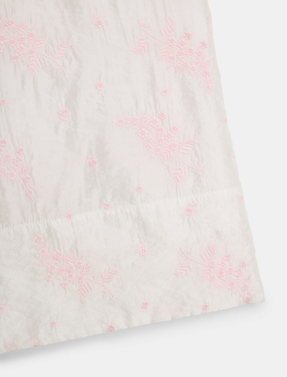 брюки из полупрозрачной вискозы с цветочной вышивкой - цена, описание и отзывы - фото №4