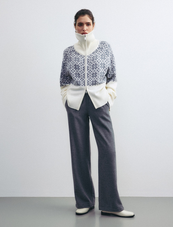 джемпер из 100% шерсти на молнии - цена, описание и отзывы - фото №2