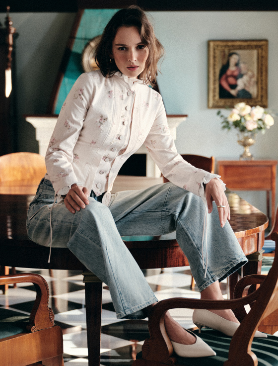 жакет с цветочным принтом - цена, описание и отзывы - фото №3