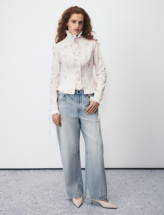 жакет с цветочным принтом - цена, описание и отзывы - фото №4