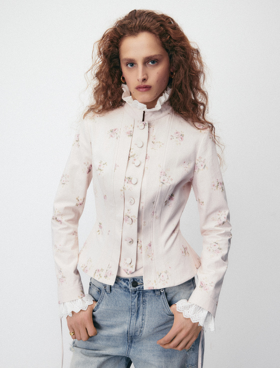 жакет с цветочным принтом - цена, описание и отзывы - фото №1