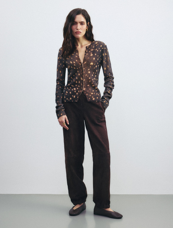 кардиган с принтом из 100% шерсти - цена, описание и отзывы - фото №3