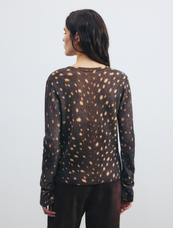 кардиган с принтом из 100% шерсти - цена, описание и отзывы - фото №5
