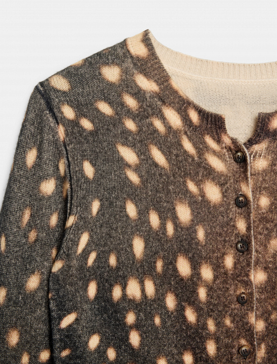 кардиган с принтом из 100% шерсти - цена, описание и отзывы - фото №9