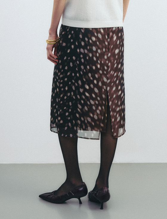 юбка миди с принтом - цена, описание и отзывы - фото №6