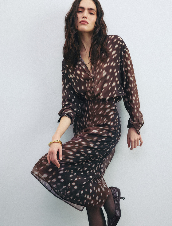 юбка миди с принтом - цена, описание и отзывы - фото №3