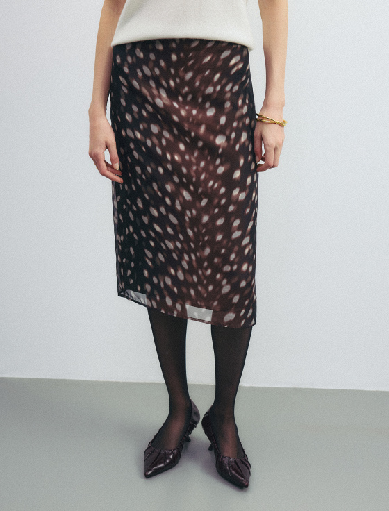 юбка миди с принтом - цена, описание и отзывы - фото №5