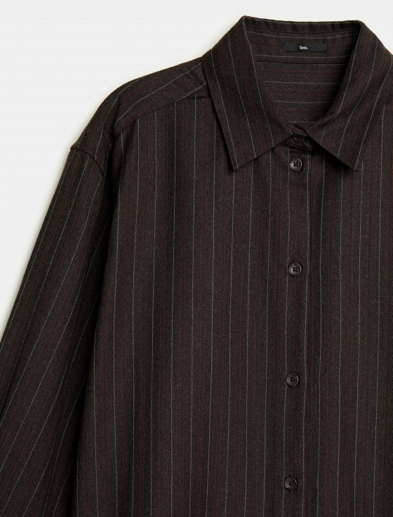 рубашка из 100% шерсти в полоску - цена, описание и отзывы - фото №8
