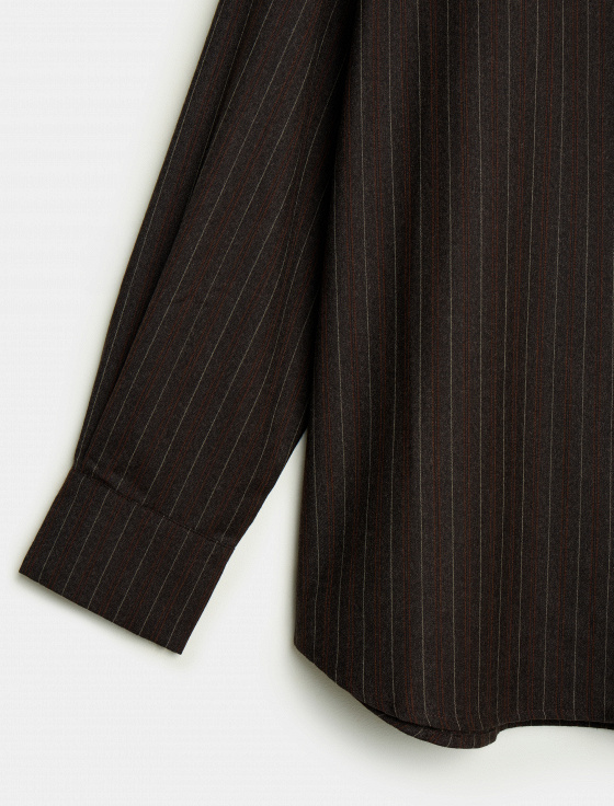 рубашка из 100% шерсти в полоску - цена, описание и отзывы - фото №9