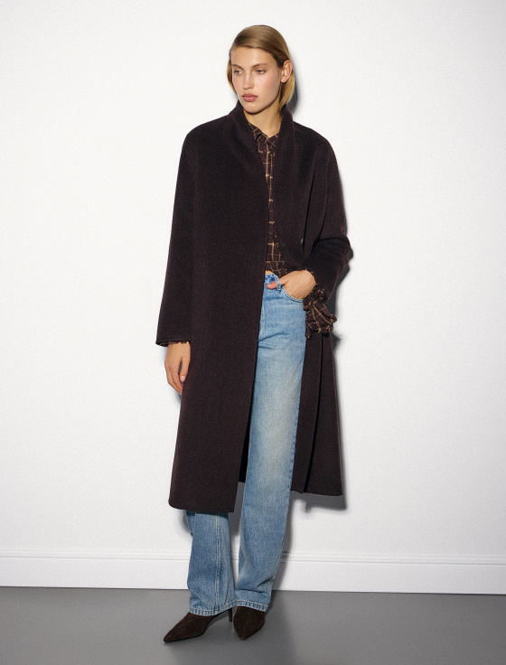 пальто двубортное из шерсти - цена, описание и отзывы - фото №3