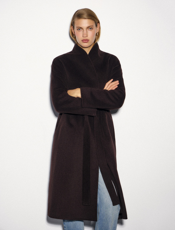 пальто двубортное из шерсти - цена, описание и отзывы - фото №4