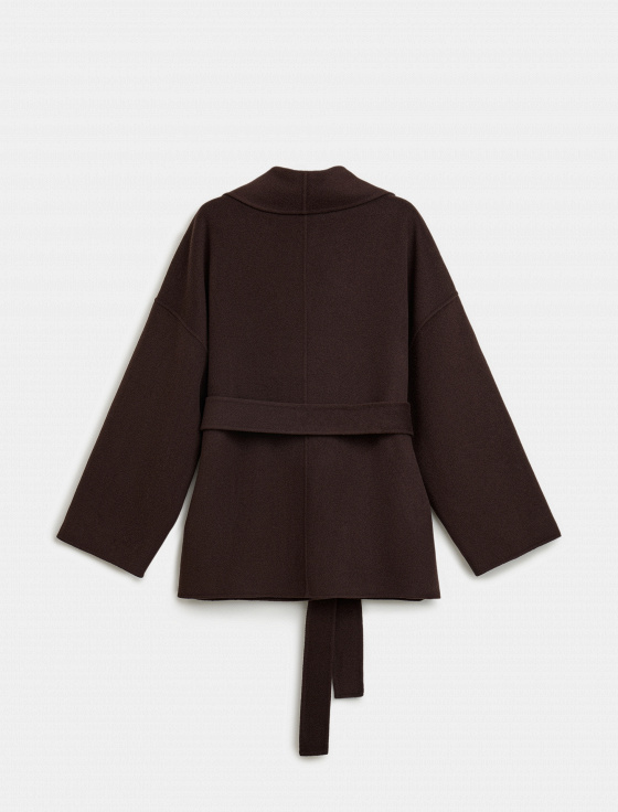 пальто из шерсти с поясом - цена, описание и отзывы - фото №6