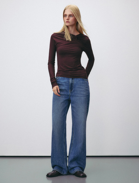 лонгслив с декоративным узлом - цена, описание и отзывы - фото №3