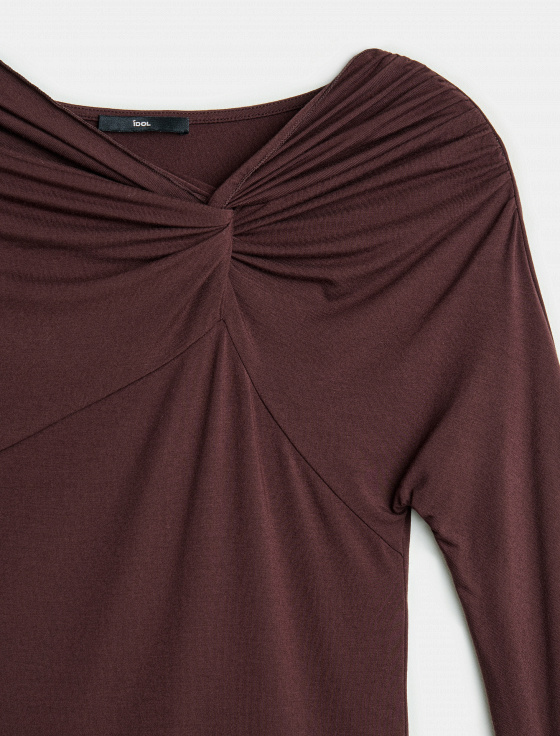 лонгслив с декоративным узлом - цена, описание и отзывы - фото №7