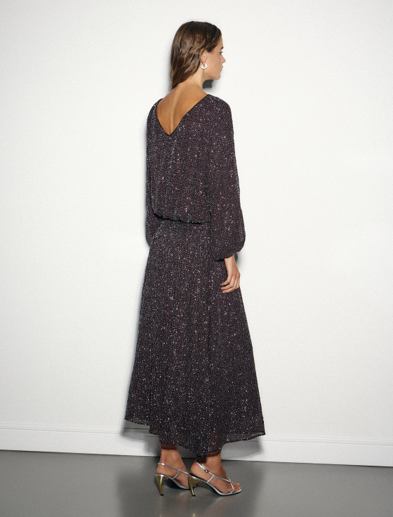 платье-миди из вискозы с пайетками - цена, описание и отзывы - фото №3