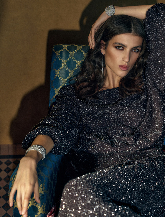 платье-миди из вискозы с пайетками - цена, описание и отзывы - фото №2