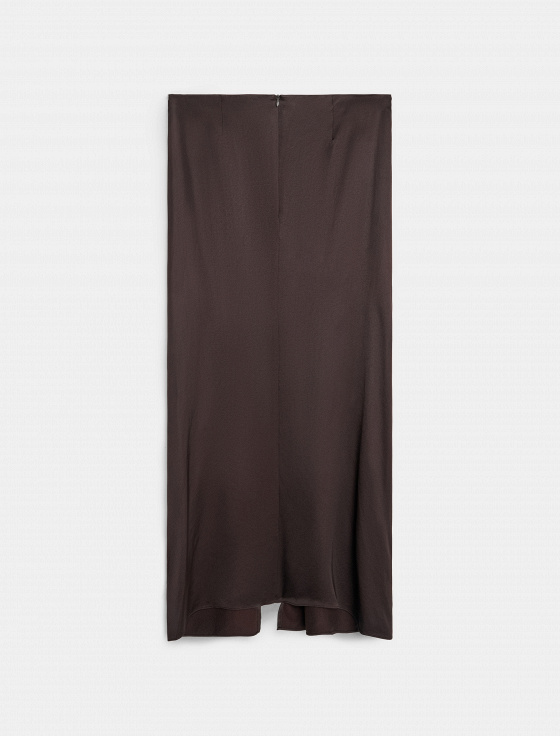 юбка-миди с разрезом и декоративными сборками - цена, описание и отзывы - фото №8