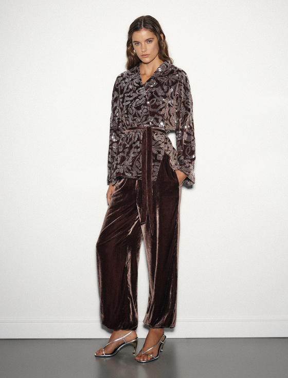 брюки из плотного бархата - цена, описание и отзывы - фото №3