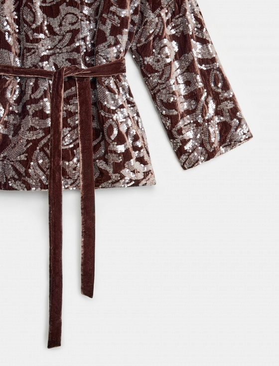 кимоно из бархата с пайетками - цена, описание и отзывы - фото №10