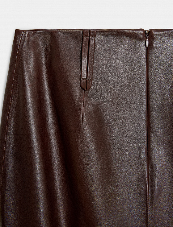 юбка миди из 100% натуральной кожи - цена, описание и отзывы - фото №8