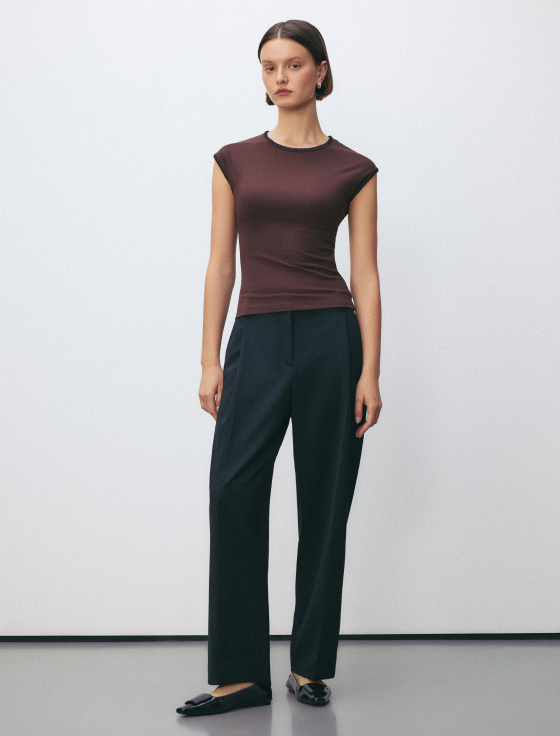 футболка из вискозы с декоративной вышивкой - цена, описание и отзывы - фото №6