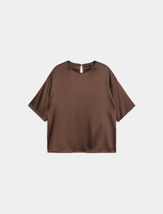 блуза из вискозы с коротким рукавом - цена, описание и отзывы - фото №1