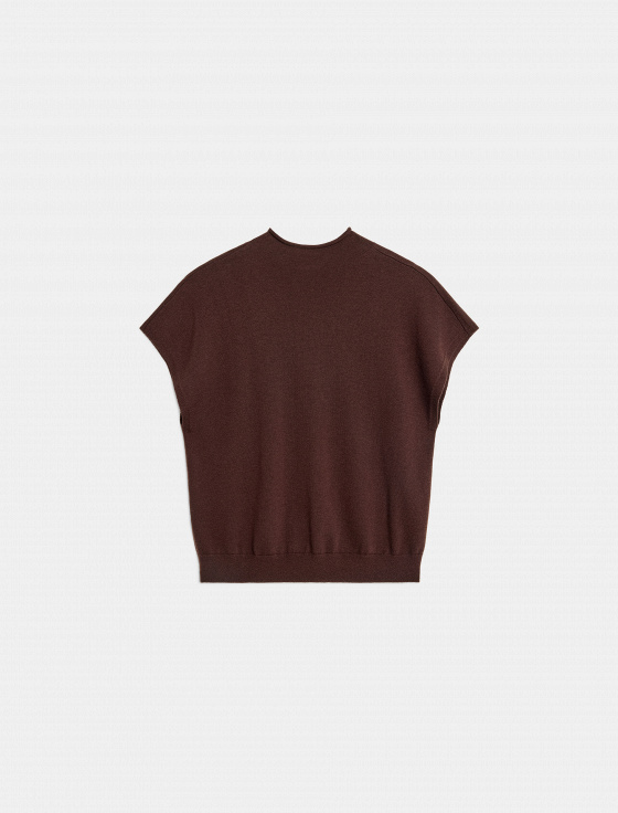 джемпер из шерсти и шёлка с коротким рукавом - цена, описание и отзывы - фото №2