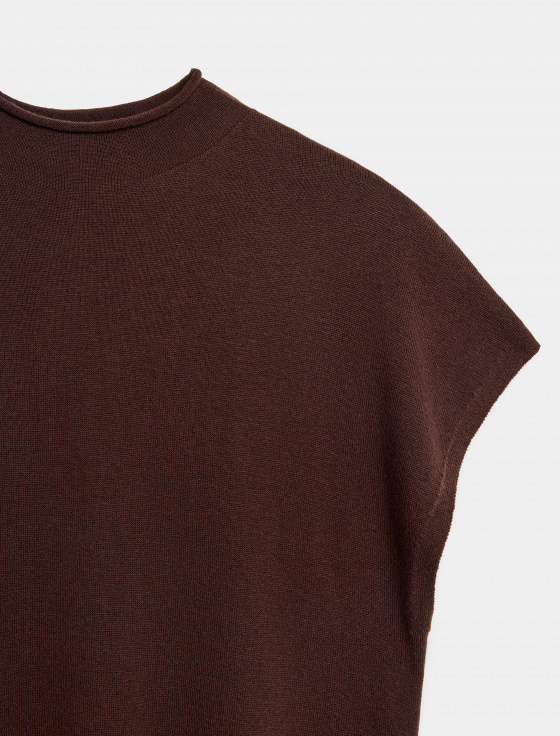 джемпер из шерсти и шёлка с коротким рукавом - цена, описание и отзывы - фото №3