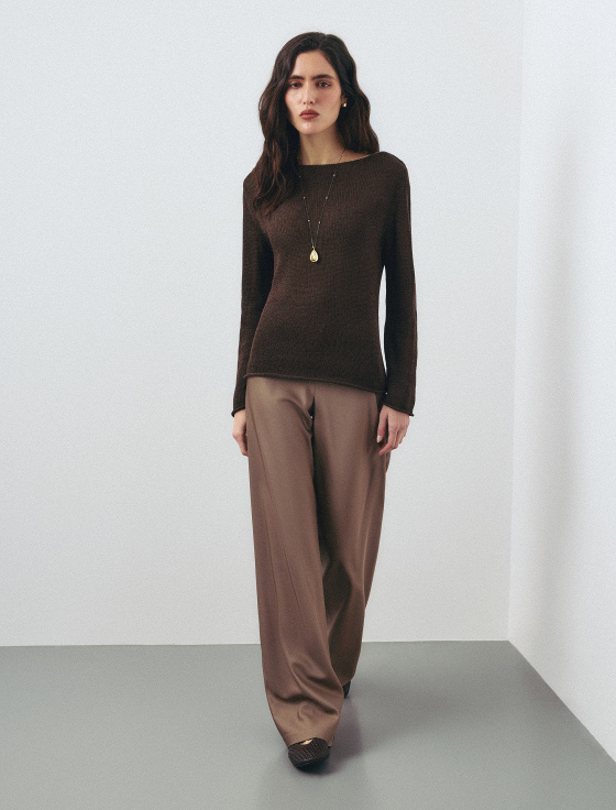 джемпер из 100% мерсеризованного хлопка - цена, описание и отзывы - фото №3